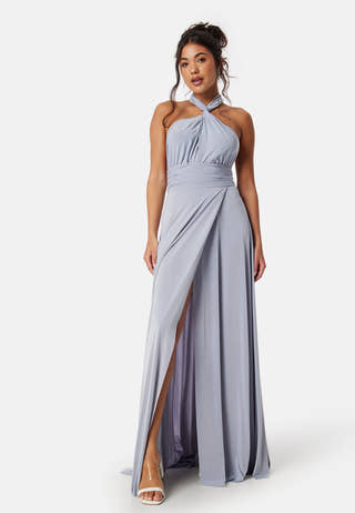Multi Tie Maxi Dress Split