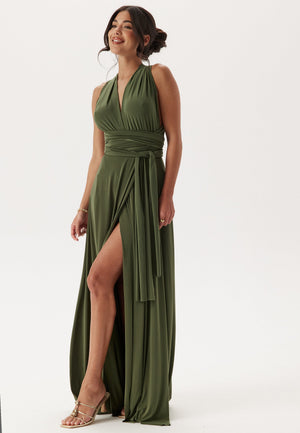 Multi Tie Maxi Dress Split
