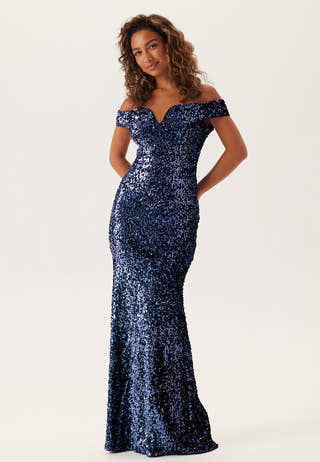 Sequin Velvet Sweetheart Maxi Dress