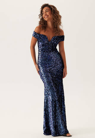 Sequin Velvet Sweetheart Maxi Dress