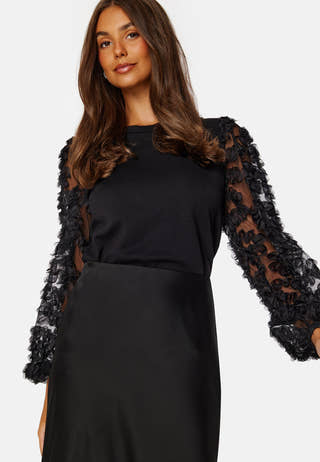 Mesh Sleeve Top