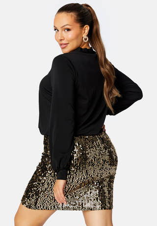 Sequin Skirt Short Dress