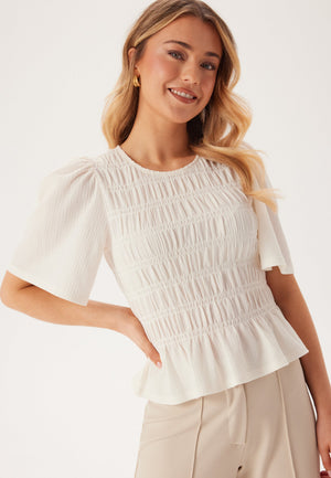 Butterfly Sleeve Smock Top