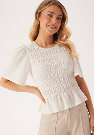 Butterfly Sleeve Smock Top
