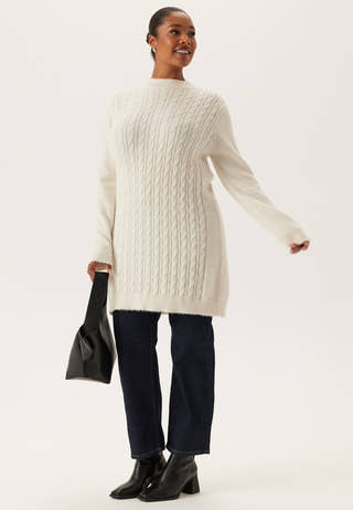 Cable Knit Sweater Dress