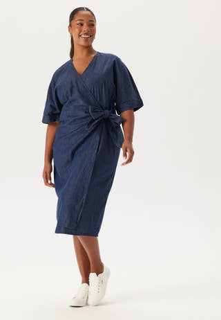 Denim Wrap Dress