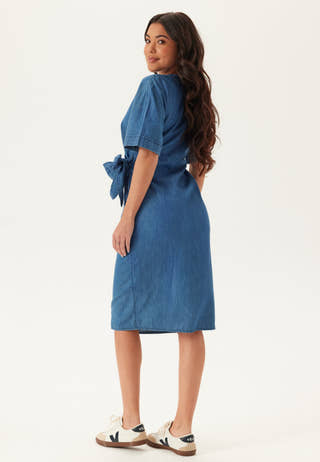 Denim Wrap Dress