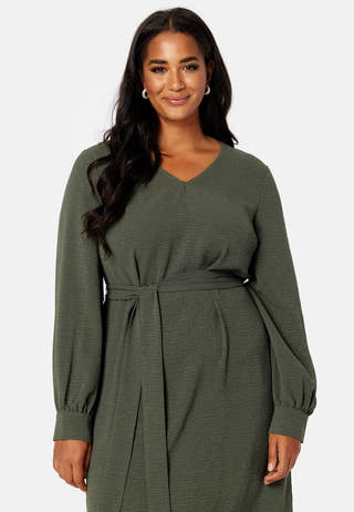 L/S Belted Dress