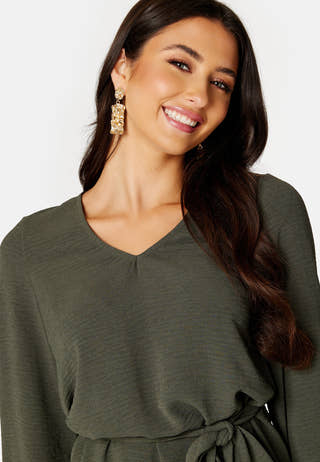 L/S Belted Dress