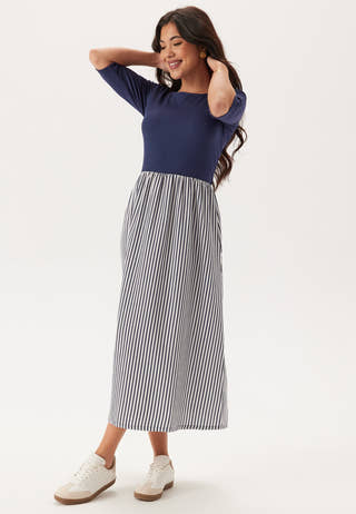 Fabric Mix Dress