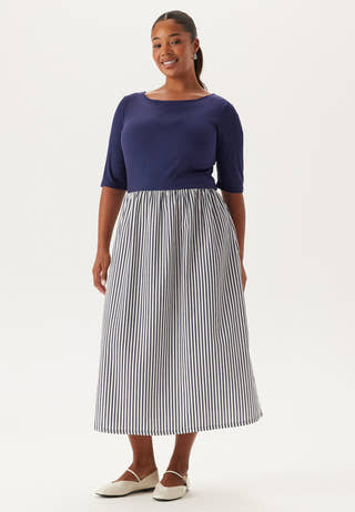 Fabric Mix Dress