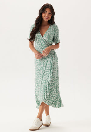 Frill S/S Wrap Dress