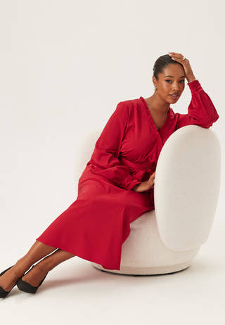 Frill Wrap Dress