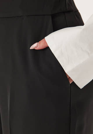 High Waist Wide Suit Pants