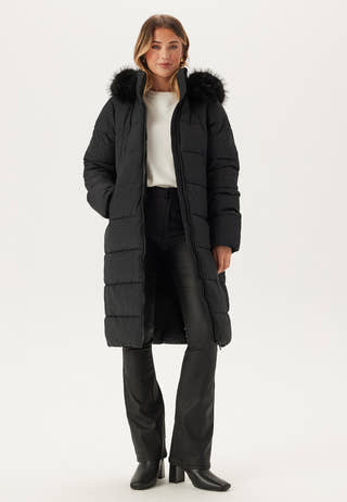 Hooded Padded Long Jacket