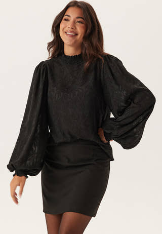 Jacquard Smock Blouse