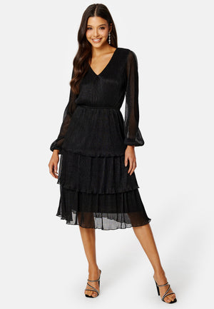 Jassie Pleated Sparkling Dress