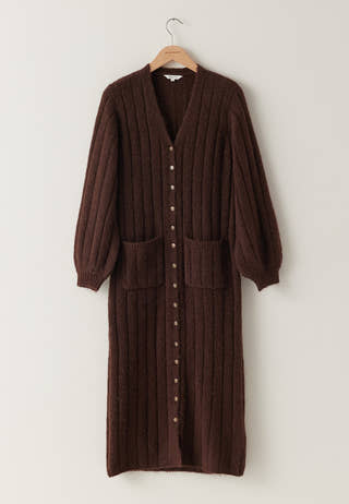 Knitted Cardigan Dress