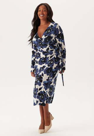 Long Sleeve Wrap Dress