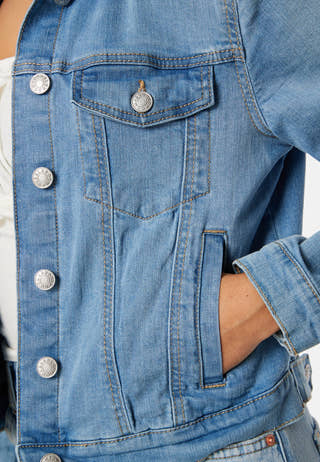 Stretch Denim Jacket