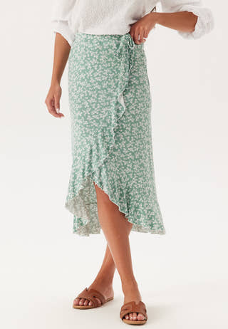 Frill Wrap Skirt