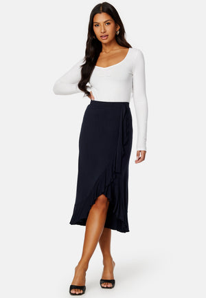 Frill Wrap Skirt