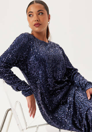 Sequin Long Midi Dress