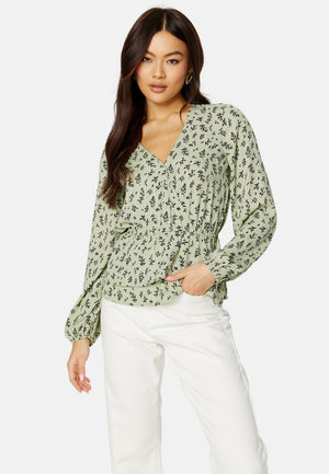Serene wrap blouse