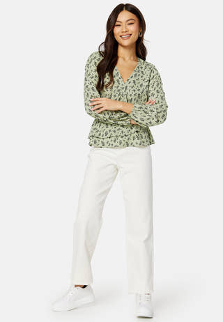 Serene wrap blouse