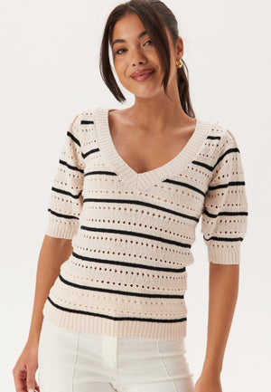 Short Sleeve Knit Sweater