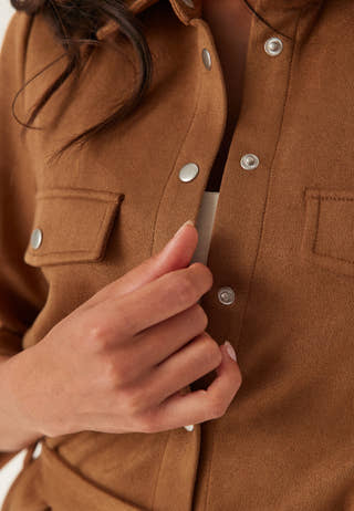 Faux Suede Shirt