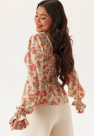 Structure Smock Peplum Top