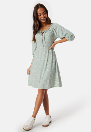 Soft Puff Sleeve Dress