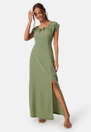 Structure Maxi Slit Dress