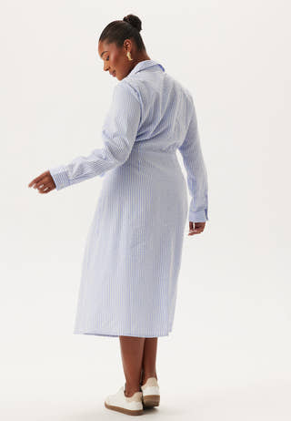 Tie Detail Cotton Shirt Dress