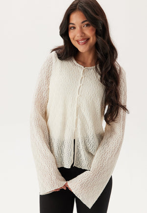 Trumpet Sleeve Lace Cardigan
