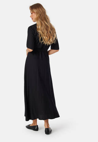 Viscose Belted Shirt Dress