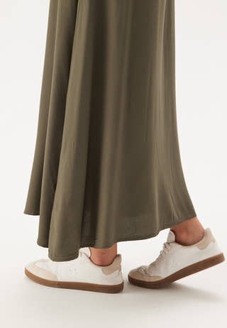 Viscose Belted Shirt Dress