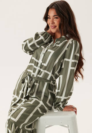 Viscose Long Sleeve Dress