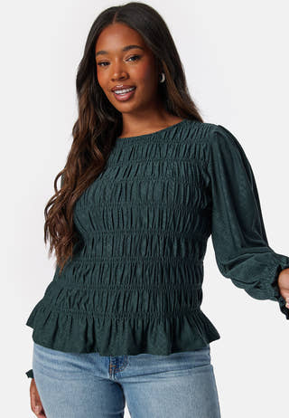 Long Sleeve Smock Top