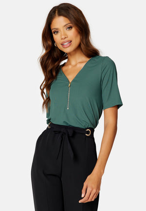 Witney rib zip top