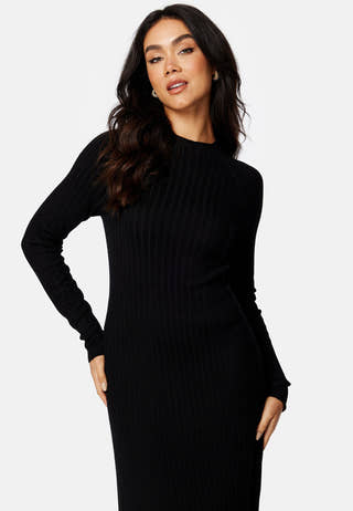 Yazmin fine knitted rib dress