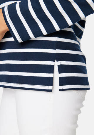 Yulia striped top