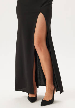 Halter Neck Maxi Dress With Split