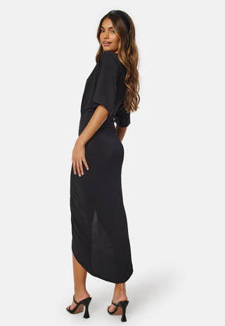 Kimono Sleeve Rouch Dress