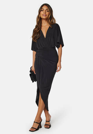 Kimono Sleeve Rouch Dress