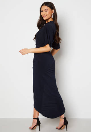 Kimono Sleeve Rouch Dress