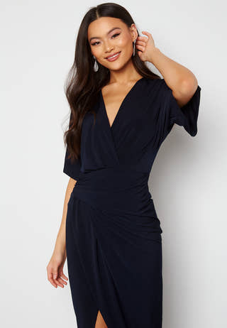 Kimono Sleeve Rouch Dress
