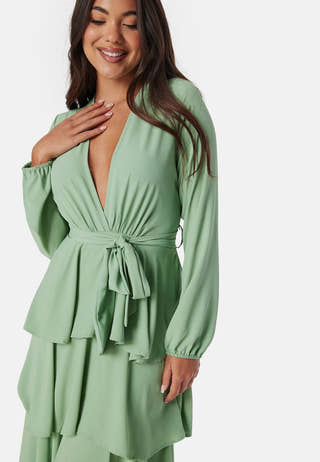 Long Sleeve Tiered Maxi Dress