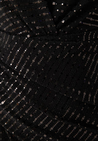 Sequin Rouch Maxi Dress